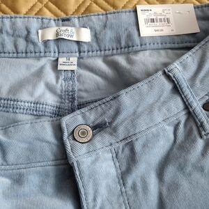 Croft & Barrow Light Blue Women's Corduroy Pants